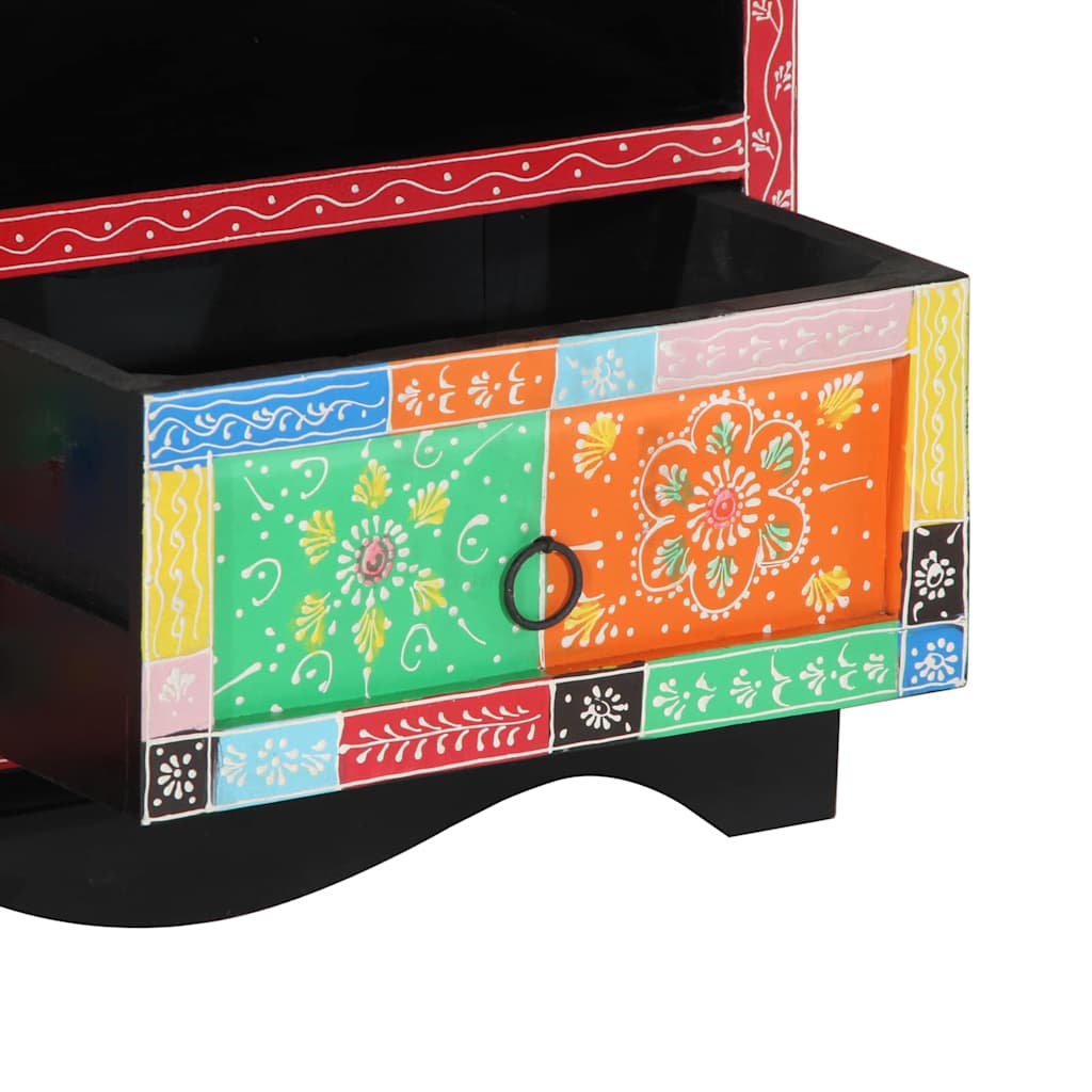 Tv Skrinka Viacfarebný 80 X 35 X 50 Cm Mangový Masív