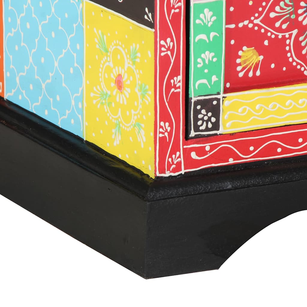 Tv Skrinka Viacfarebný 80 X 35 X 50 Cm Mangový Masív