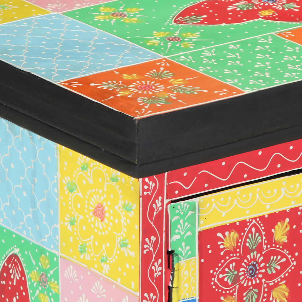 Tv Skrinka Viacfarebný 100 X 35 X 50 Cm Mangový Masív