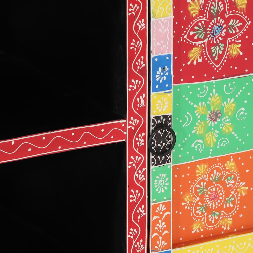 Tv Skrinka Viacfarebný 100 X 35 X 50 Cm Mangový Masív