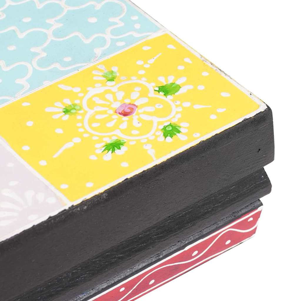 Nástenné Police 2 Pcs Viacfarebný 40 X 20 X 6 Cm Mangový Masív