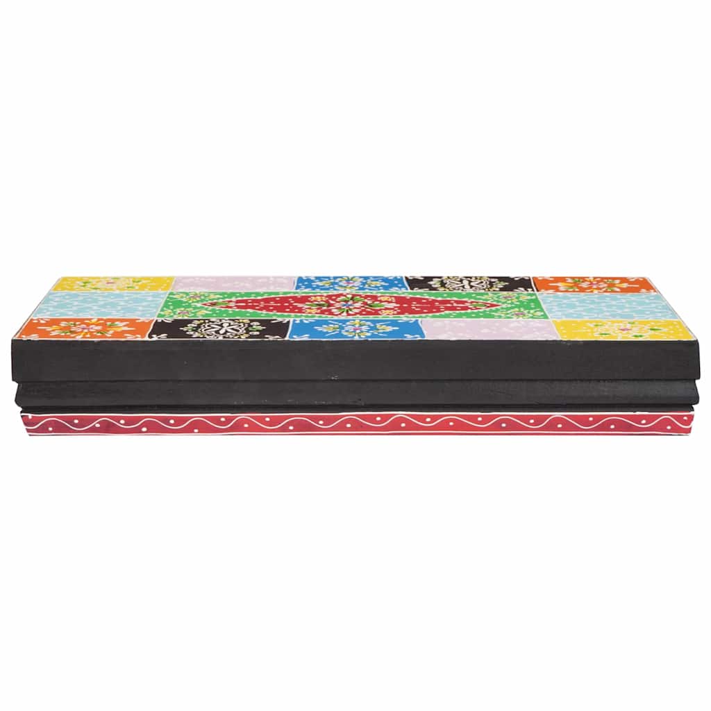 Nástenné Police 2 Pcs Viacfarebný 40 X 20 X 6 Cm Mangový Masív