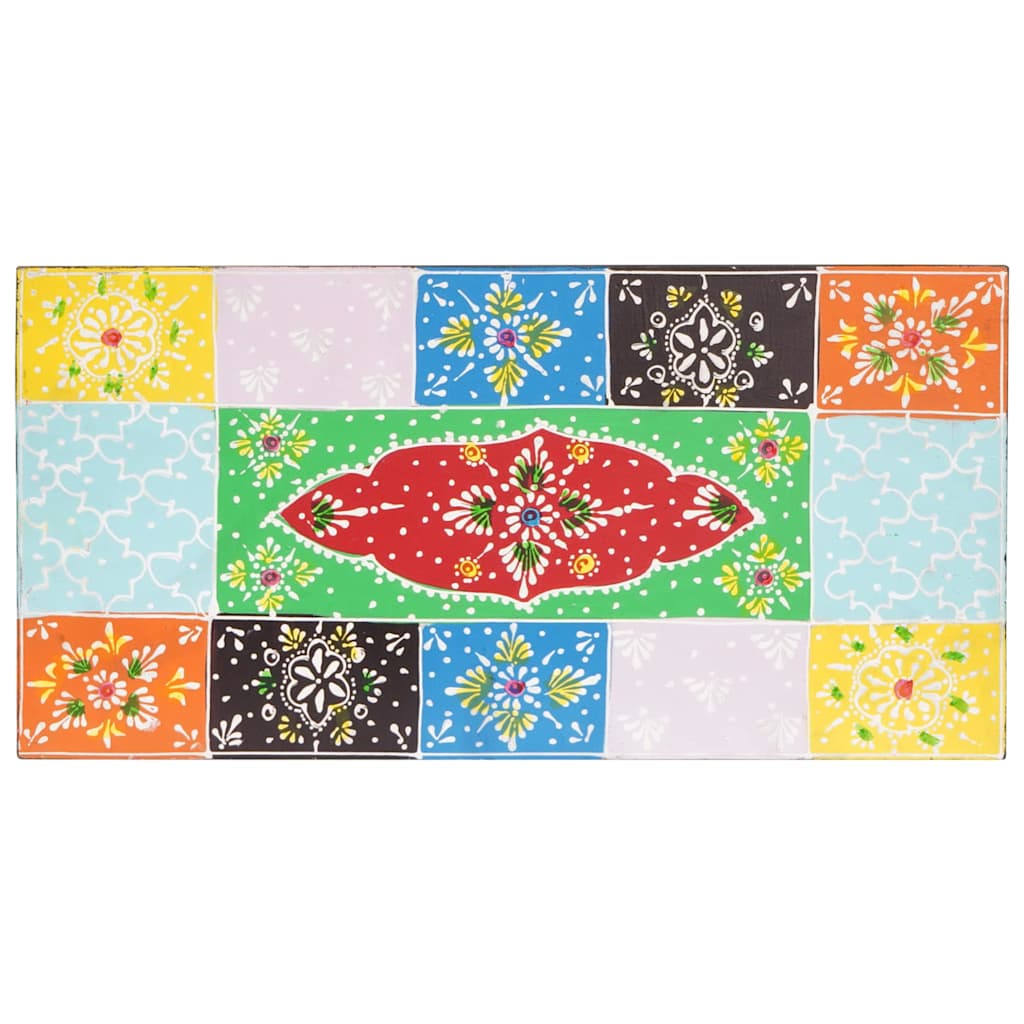 Nástenné Police 2 Pcs Viacfarebný 40 X 20 X 6 Cm Mangový Masív