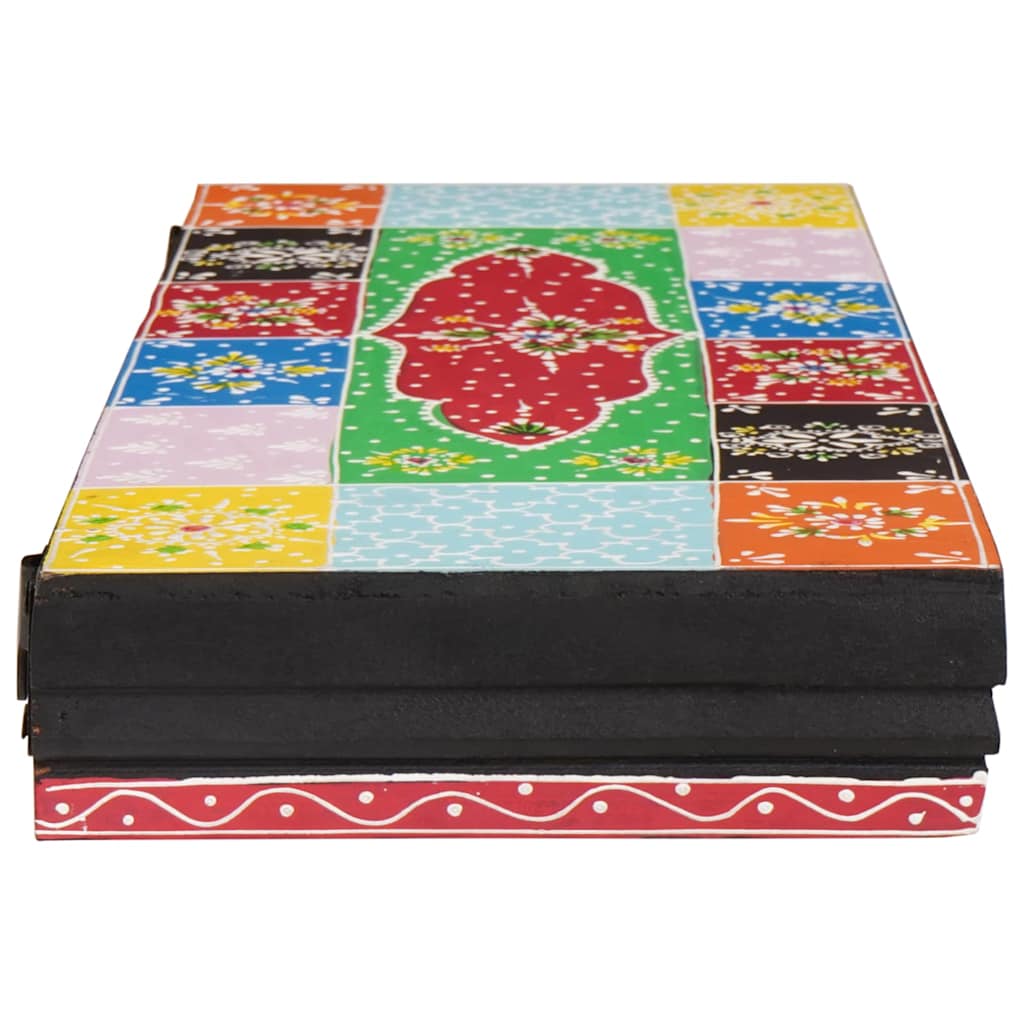 Nástenné Police 3 Pcs Viacfarebný 100 X 20 X 6 Cm Mangový Masív