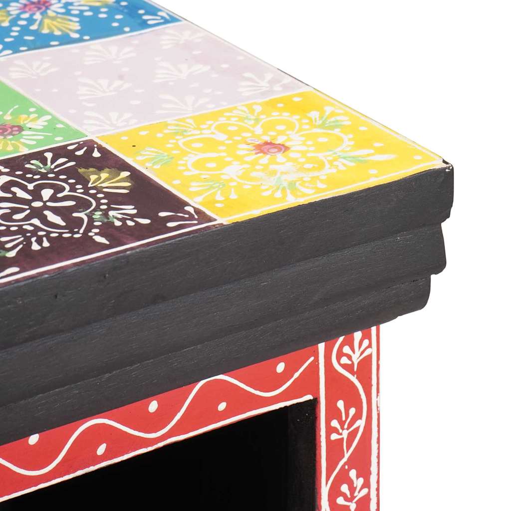 Zásuvková Komoda Viacfarebný 30 X 30 X 90 Cm Mangový Masív