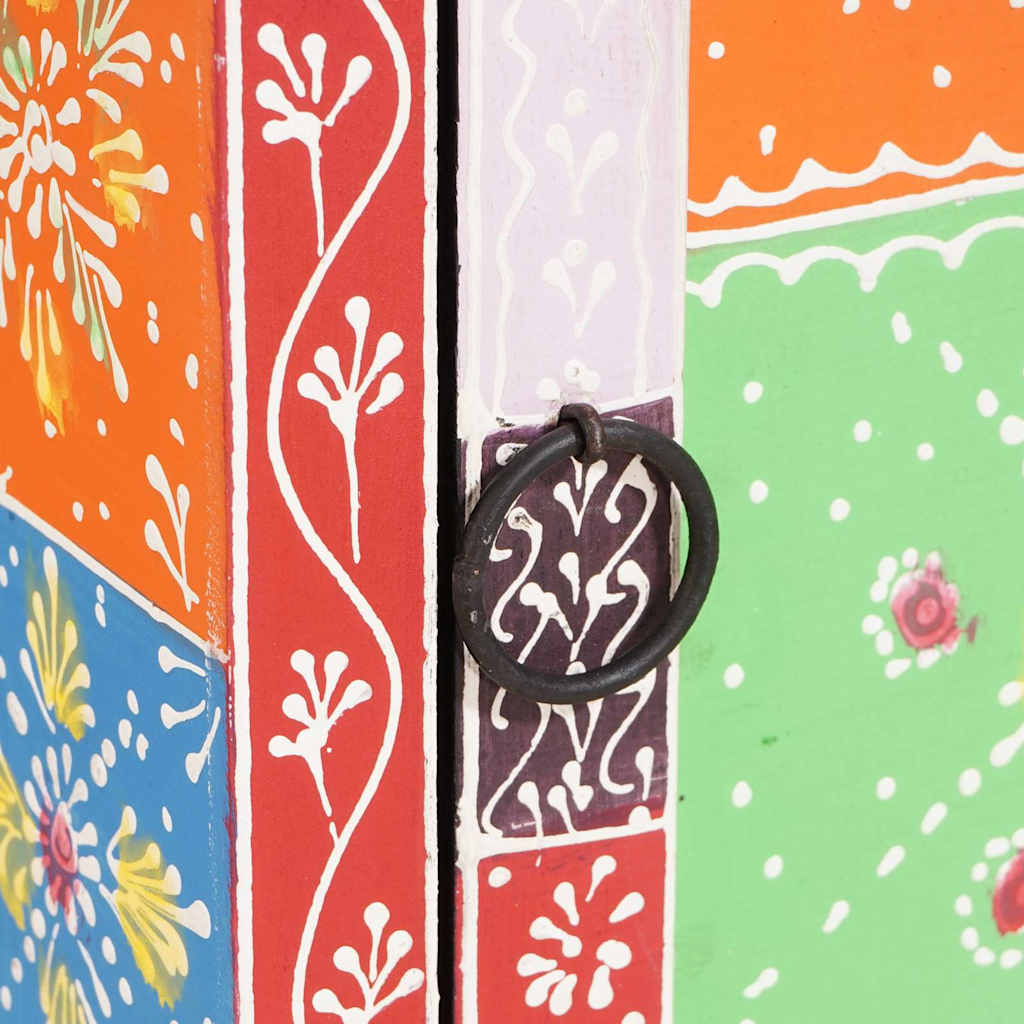 Zásuvková Komoda Viacfarebný 30 X 30 X 90 Cm Mangový Masív