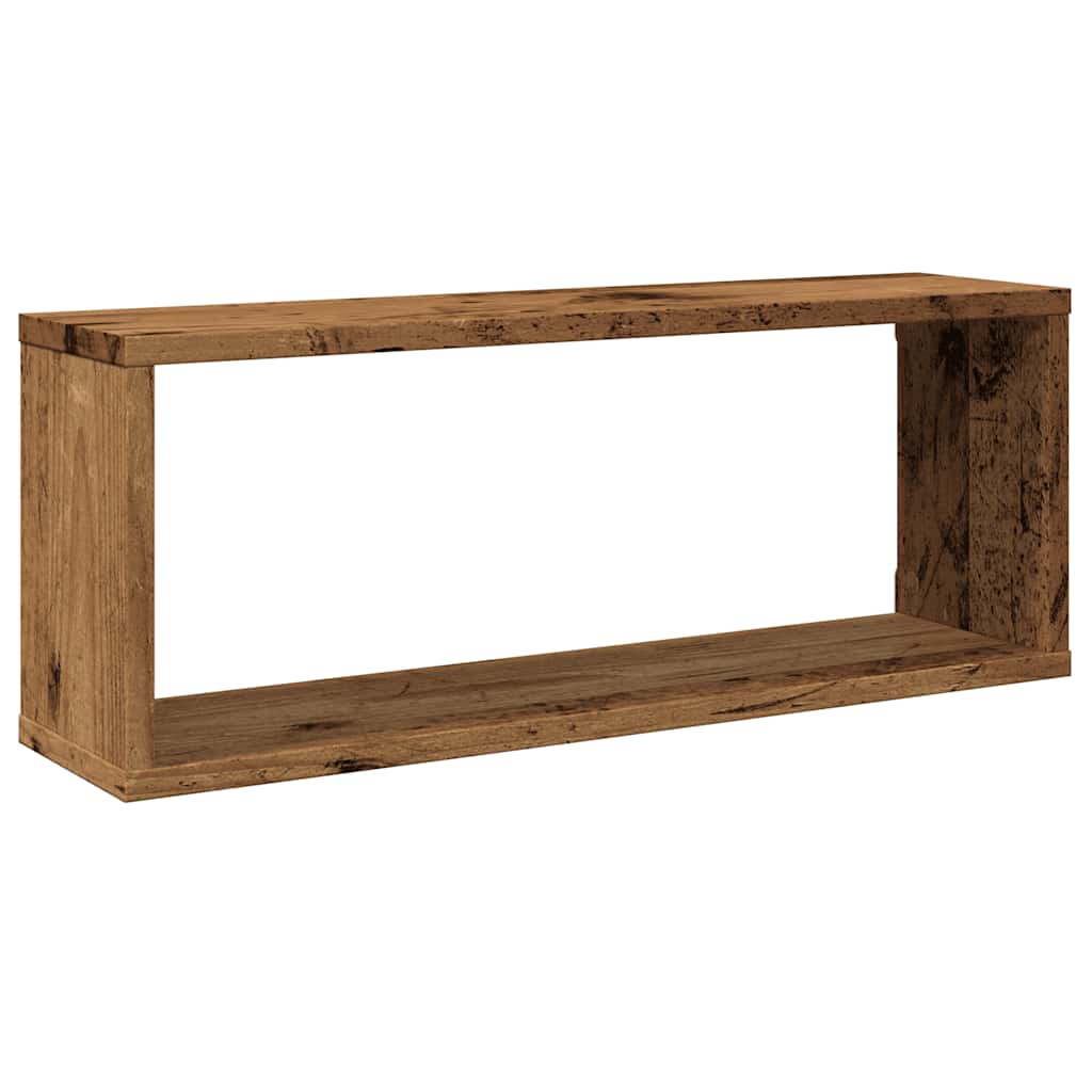 Nástenné police 6 ks, staré drevo 60x15x23 cm, kompozitné drevo