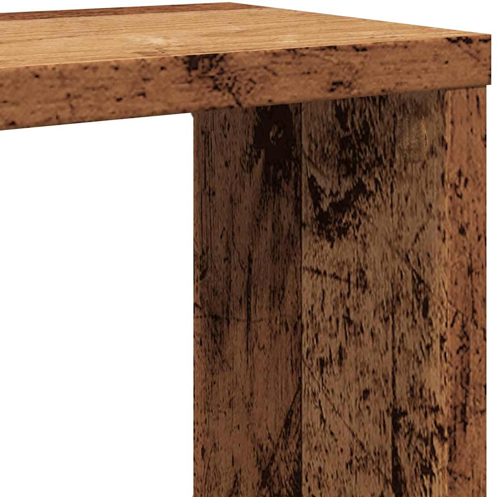 Nástenné police 6 ks, staré drevo 60x15x23 cm, kompozitné drevo