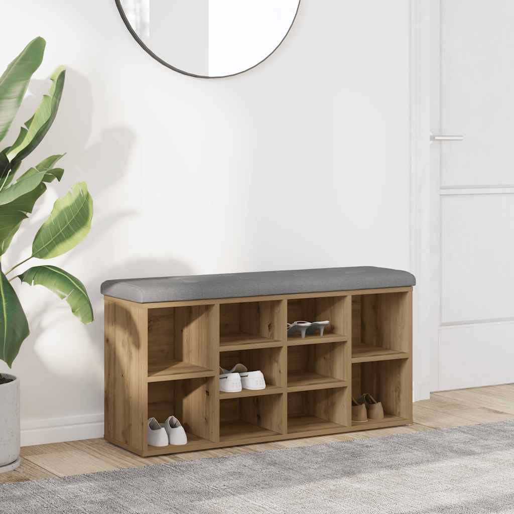 Lavička Na Topánky Čierna 82X32X45,5 Cm Kompozitné Drevo