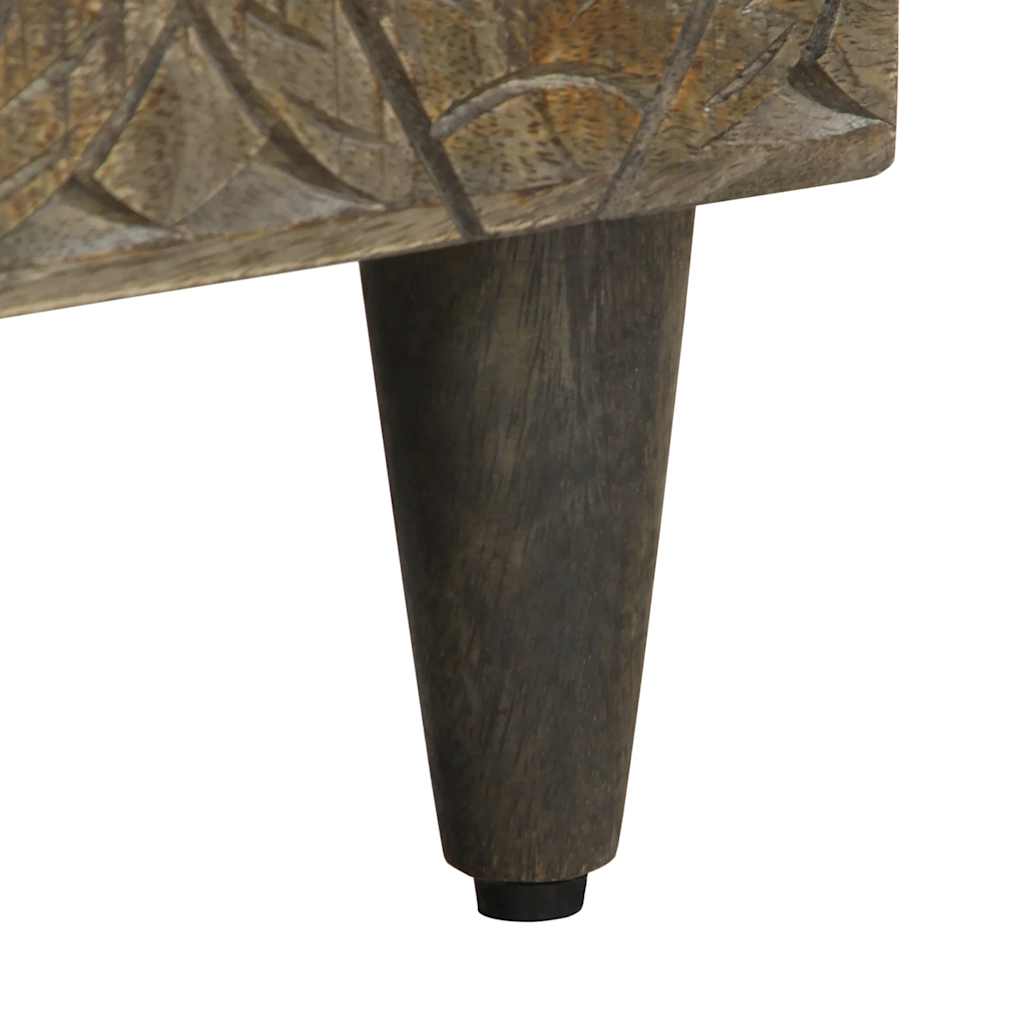 Tv Skrinka, Čierna 80X33X46 Cm, Mangový Masív