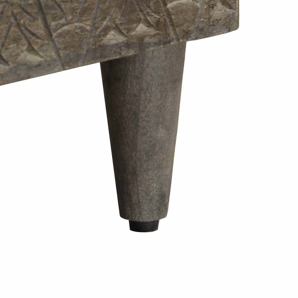 Tv Skrinka, Čierna 100X33X46 Cm, Mangový Masív