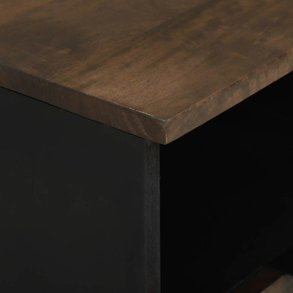 Tv Skrinka So Zásuvkou Hnedá 70 X 33 X 46 Cm Mangový Masív