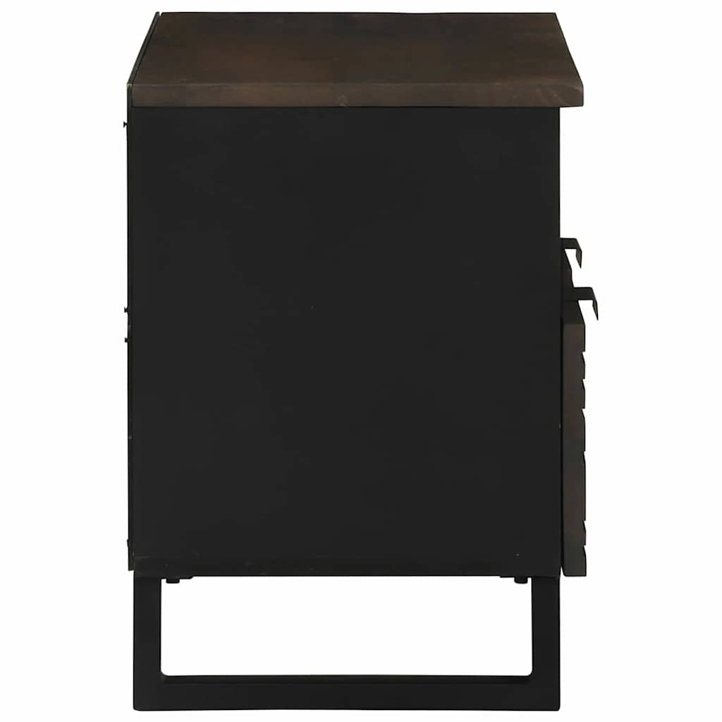 Tv Skrinka So Zásuvkou Hnedá 70 X 33 X 46 Cm Mangový Masív