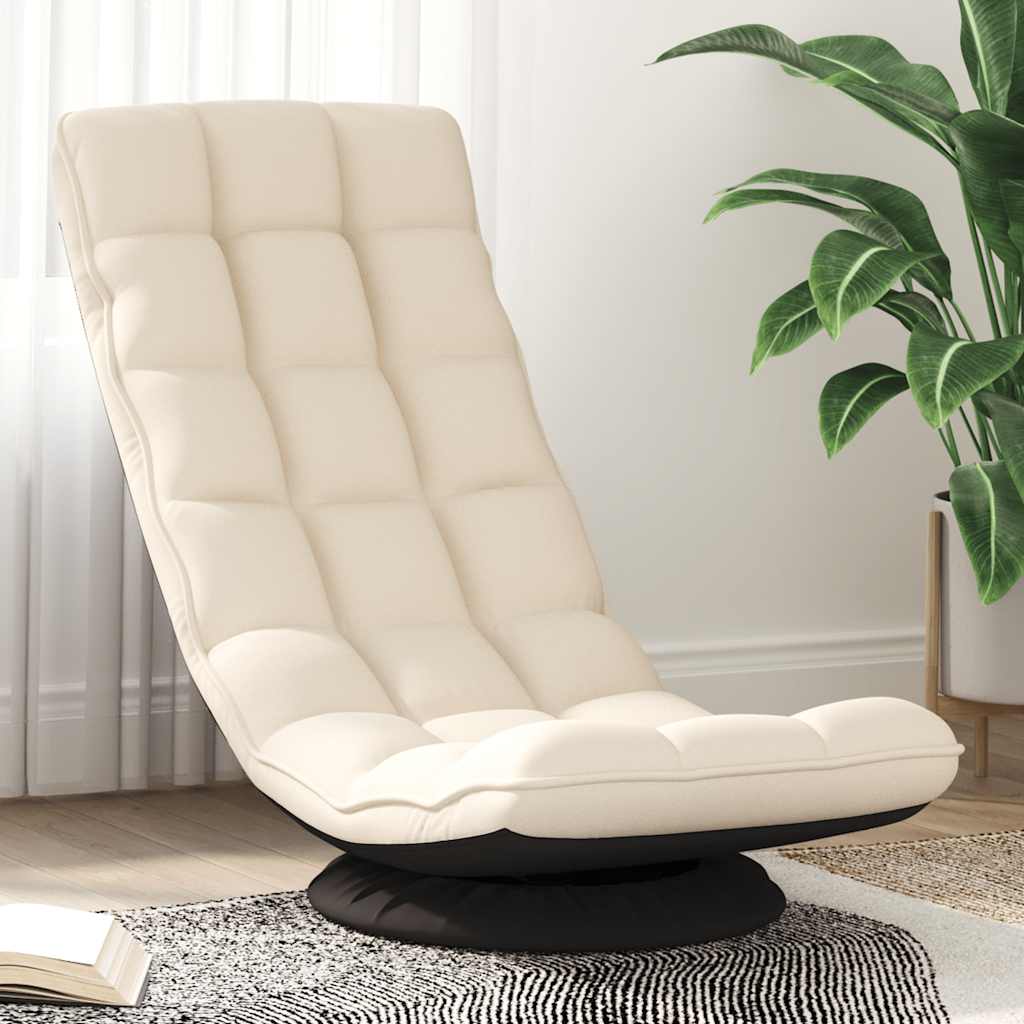 Otočná Podlahová Stolička Bledosivá Látka