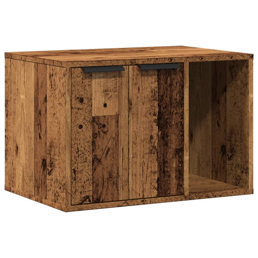 Uzavretý box na stelivo staré drevo 60x40x40cm kompozitné drevo
