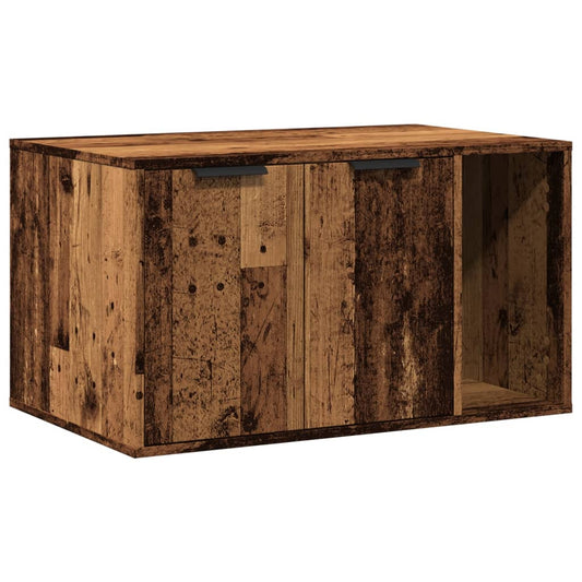 Uzavretý box na stelivo staré drevo 80x50x45cm kompozitné drevo