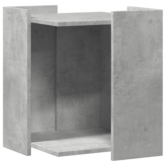Uzavretý box na stelivo, betónový 42x42x51 cm, kompozitné drevo