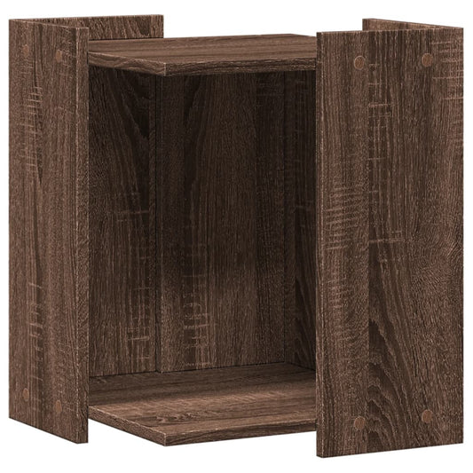 Uzavretý box na stelivo, hnedý dub 42x42x51cm, kompozitné drevo