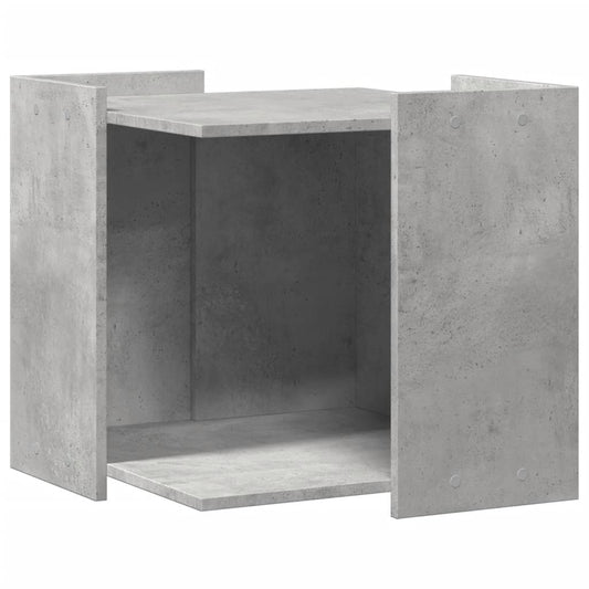 Uzavretý box na stelivo, betónový 53x53x51 cm, kompozitné drevo