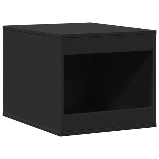 Uzavretý box na stelivo, čierny 47x59x42 cm, kompozitné drevo