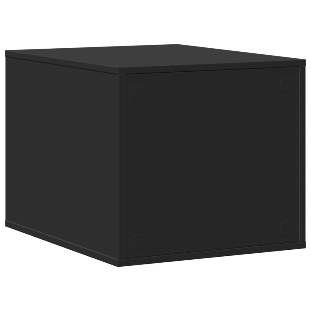 Uzavretý box na stelivo, čierny 47x59x42 cm, kompozitné drevo