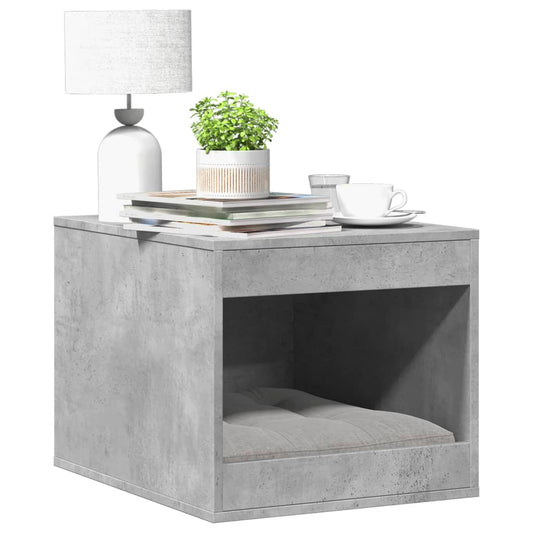 Uzavretý box na stelivo, betónový 47x59x42 cm, kompozitné drevo