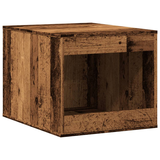 Uzavretý box na stelivo staré drevo 47x59x42cm kompozitné drevo