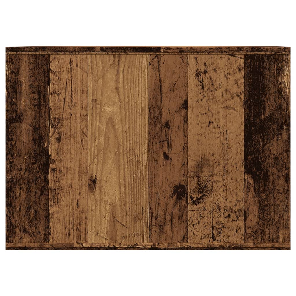 Uzavretý box na stelivo staré drevo 47x59x42cm kompozitné drevo