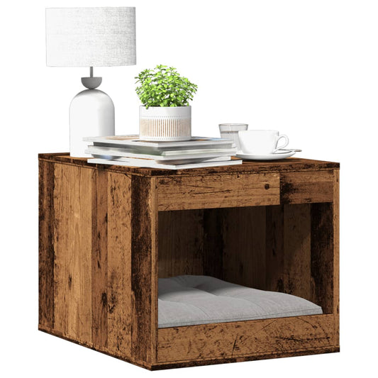Uzavretý box na stelivo staré drevo 47x59x42cm kompozitné drevo