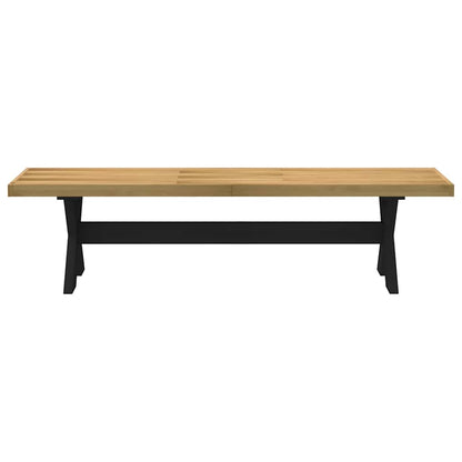 Jedálenská lavica NOAIN v tvare X nohy, 180x40x45 cm, borovica