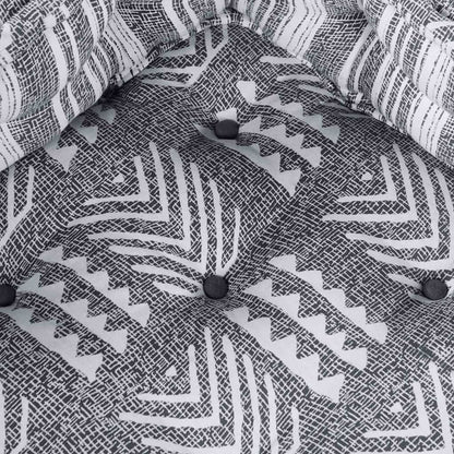 Puf 2 pcs Sivá 70 x 70 x 54 cm látka