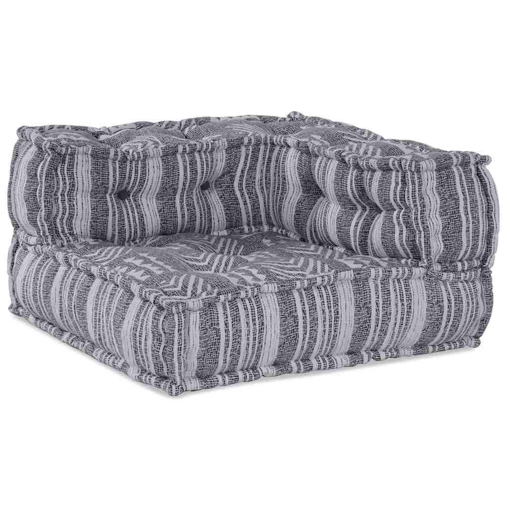 Puf 2 pcs Sivá 70 x 70 x 54 cm látka