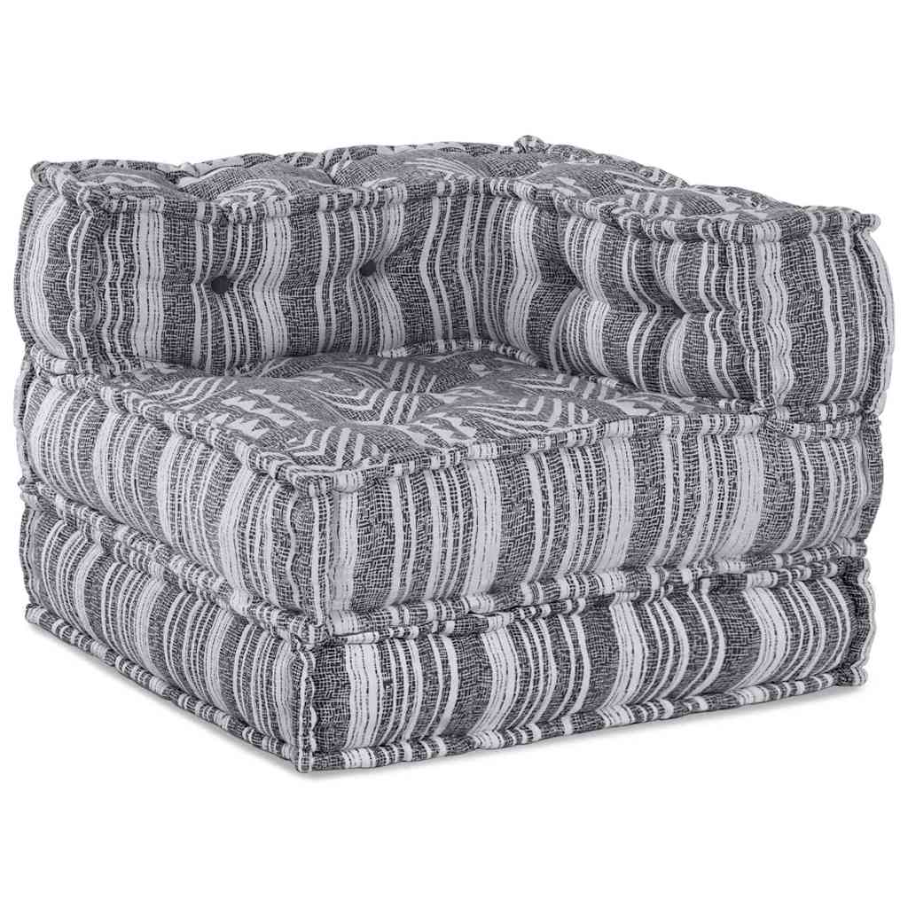 Puf 2 pcs Sivá 70 x 70 x 54 cm látka
