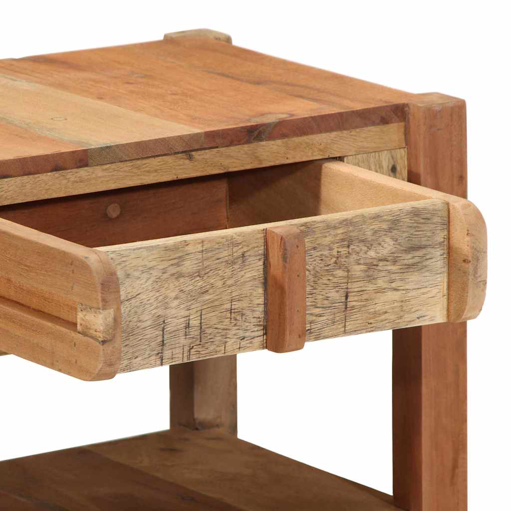 Tv Skrinka So Zásuvkou Hnedá 83 X 33 X 46 Cm Recyklovaný Masív