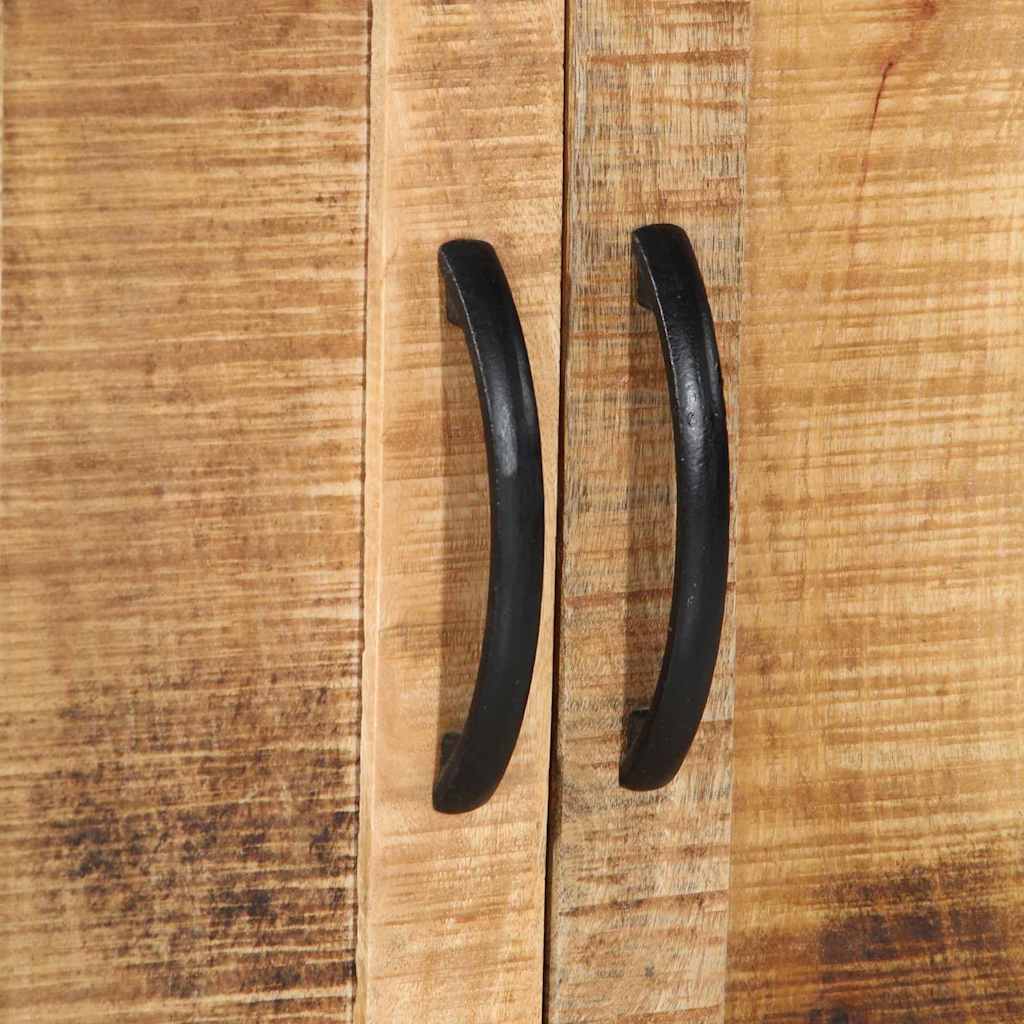 Servírovacia Skriňa Hnedá 55 X 35 X 70 Cm Surové Mangové Drevo