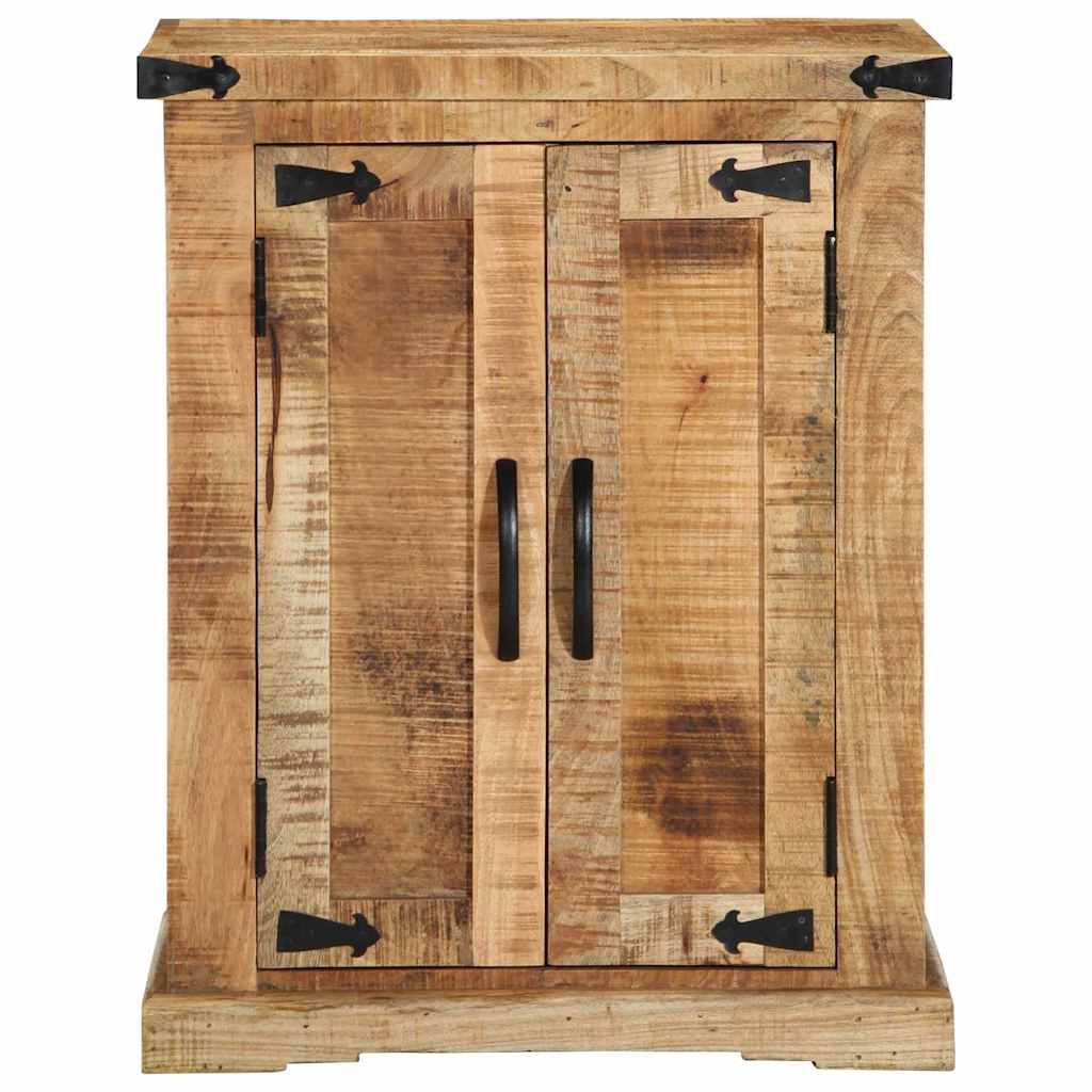 Servírovacia Skriňa Hnedá 55 X 35 X 70 Cm Surové Mangové Drevo