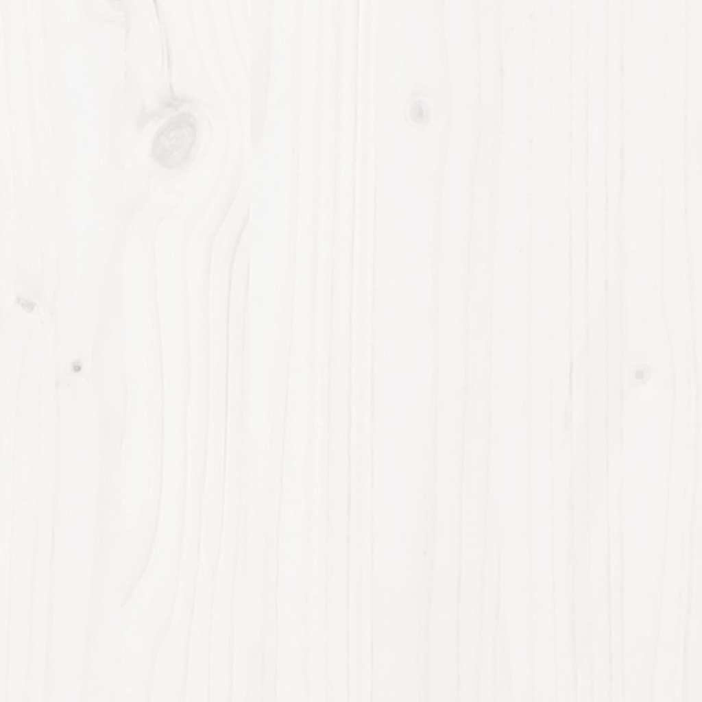 Drevený Vianočný Stromček Biely Masívna Borovica