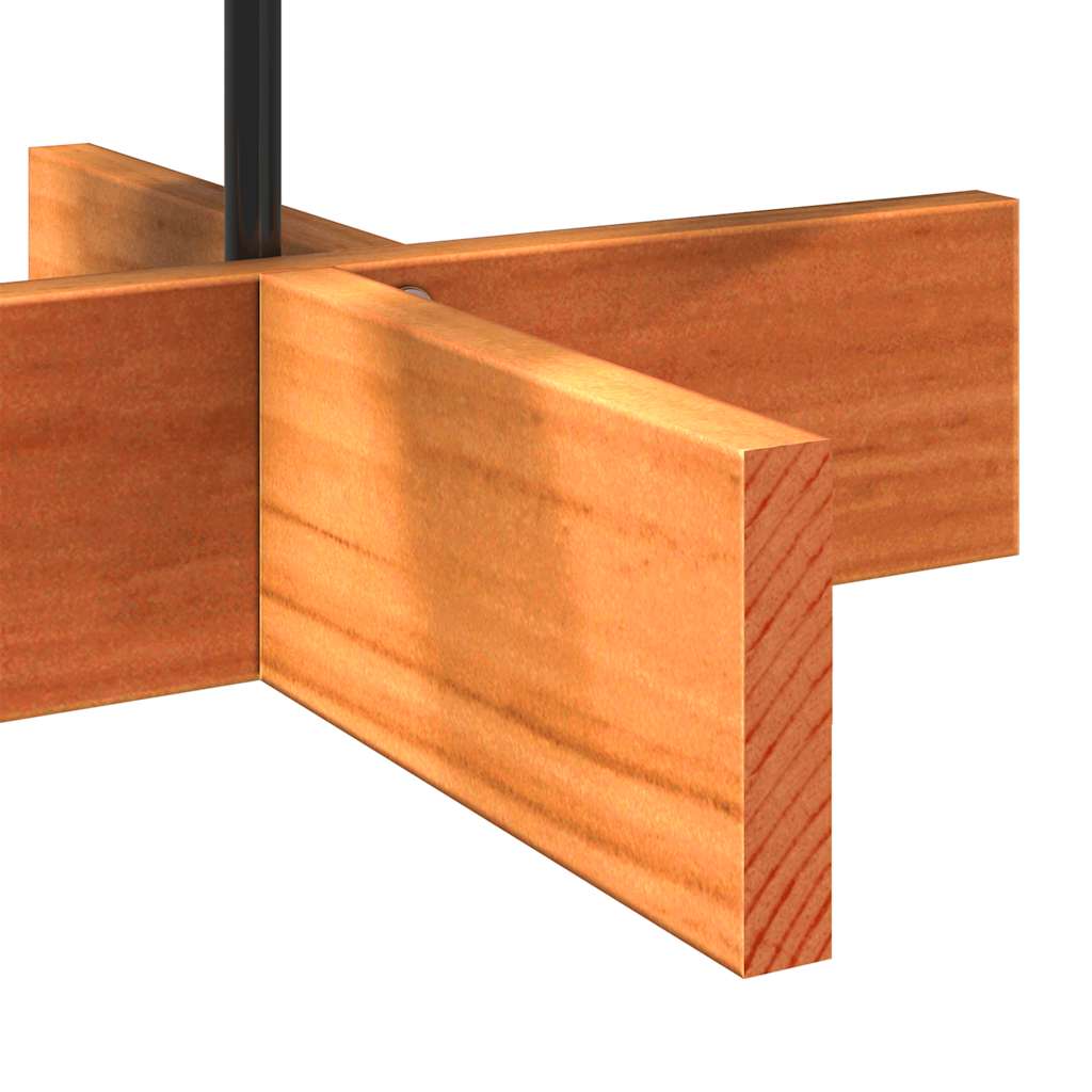 Drevený Vianočný Stromček Voskovohnedý Masívna Borovica