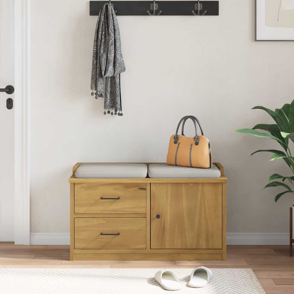 Lavica Do Predsiene Sandnes 87X40X50 Cm Borovicový Masív