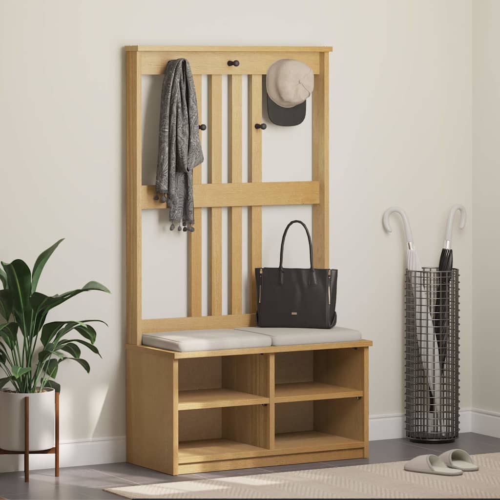 Halový Strom Sandnes 87X40X159,5 Cm Masívna Borovica