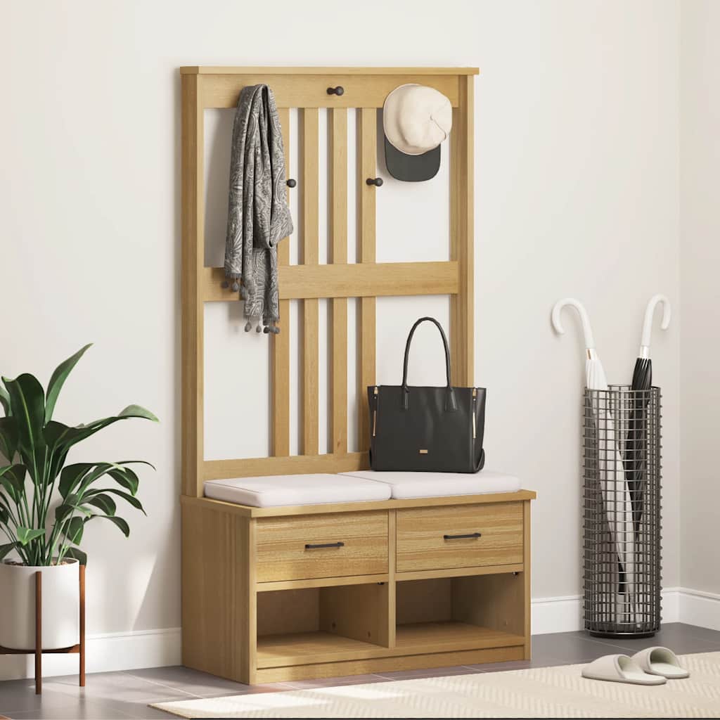 Halový Strom Sandnes 45X40X159,5 Cm Masívna Borovica