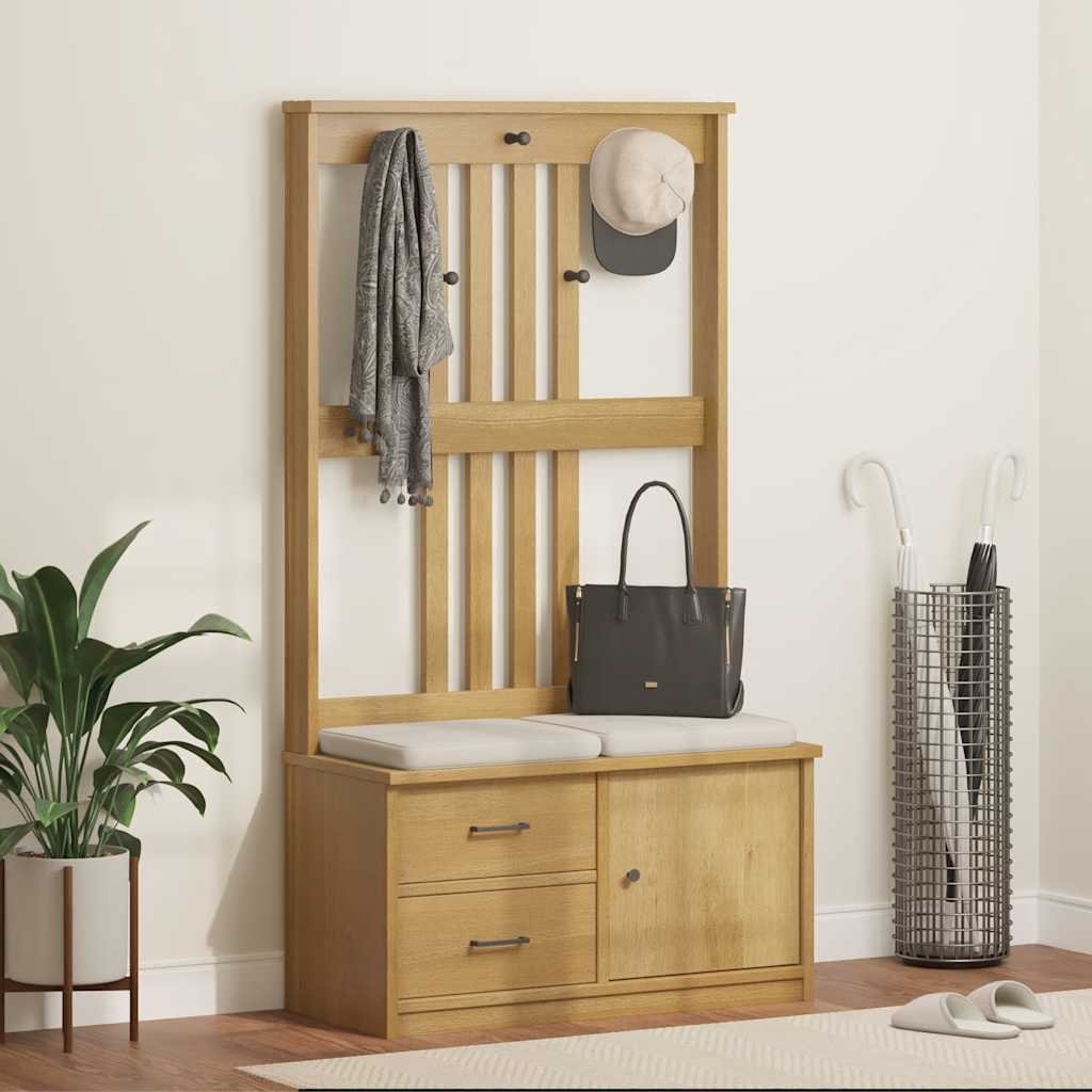 Halový Strom Sandnes 87X40X159,5 Cm Masívna Borovica