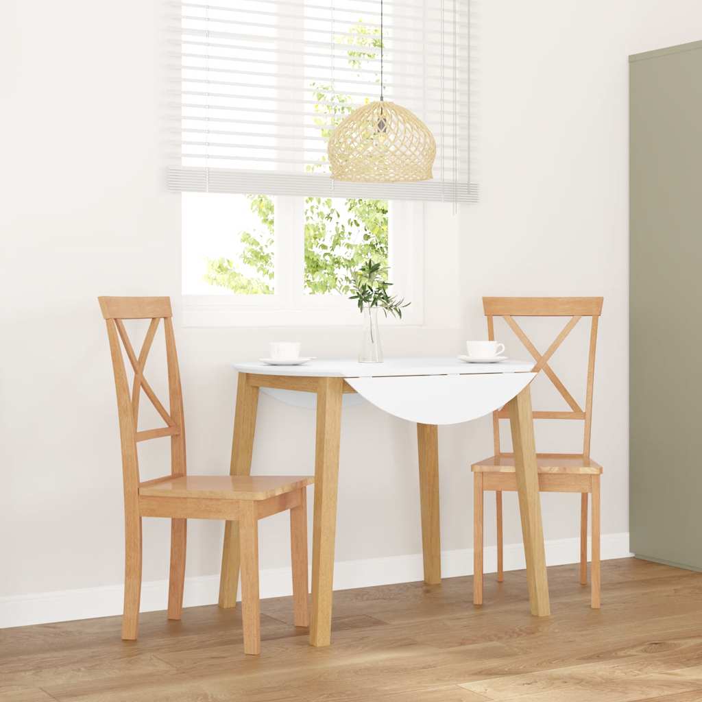 Jedálenské Stoličky S Vankúšmi 2 Ks Hnedá Guma Masívneho Dreva