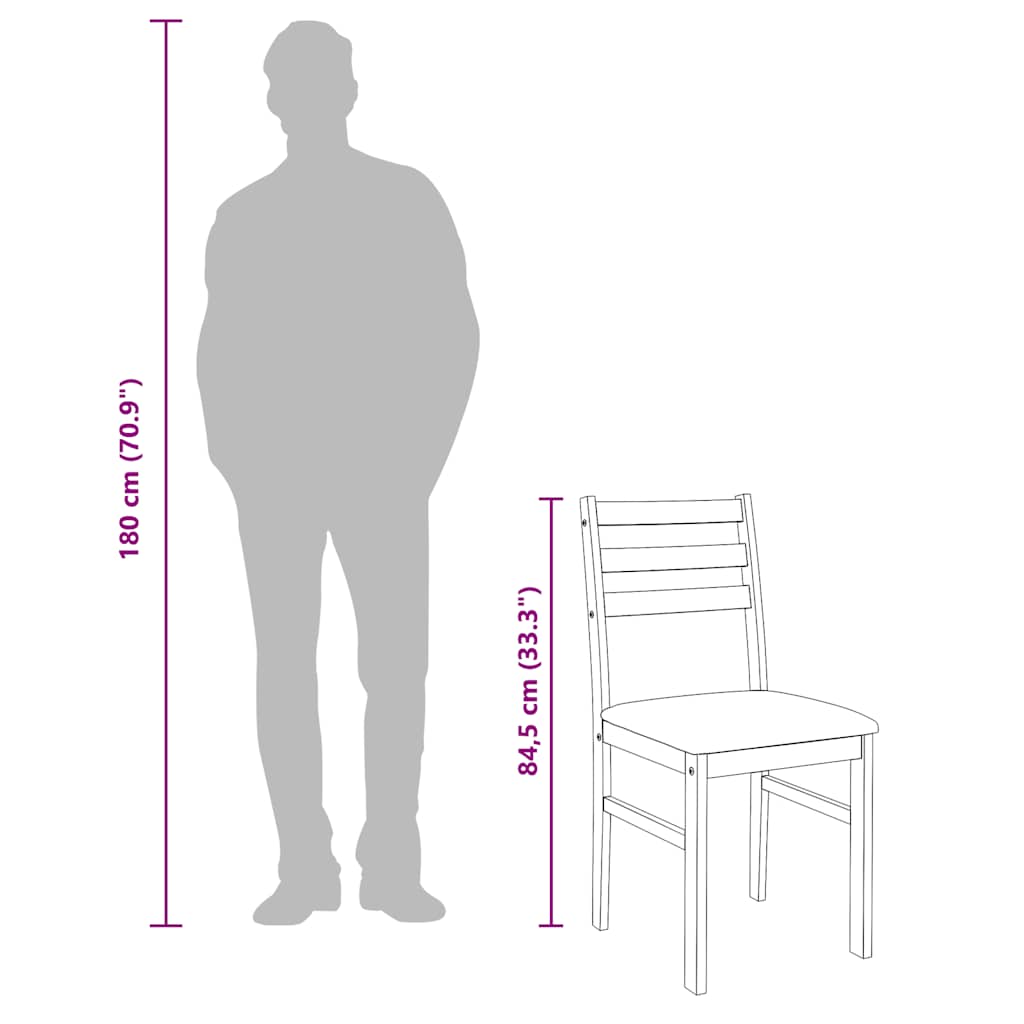 Jedálenské Stoličky S Vankúšmi 2 Ks Hnedá Guma Masívneho Dreva