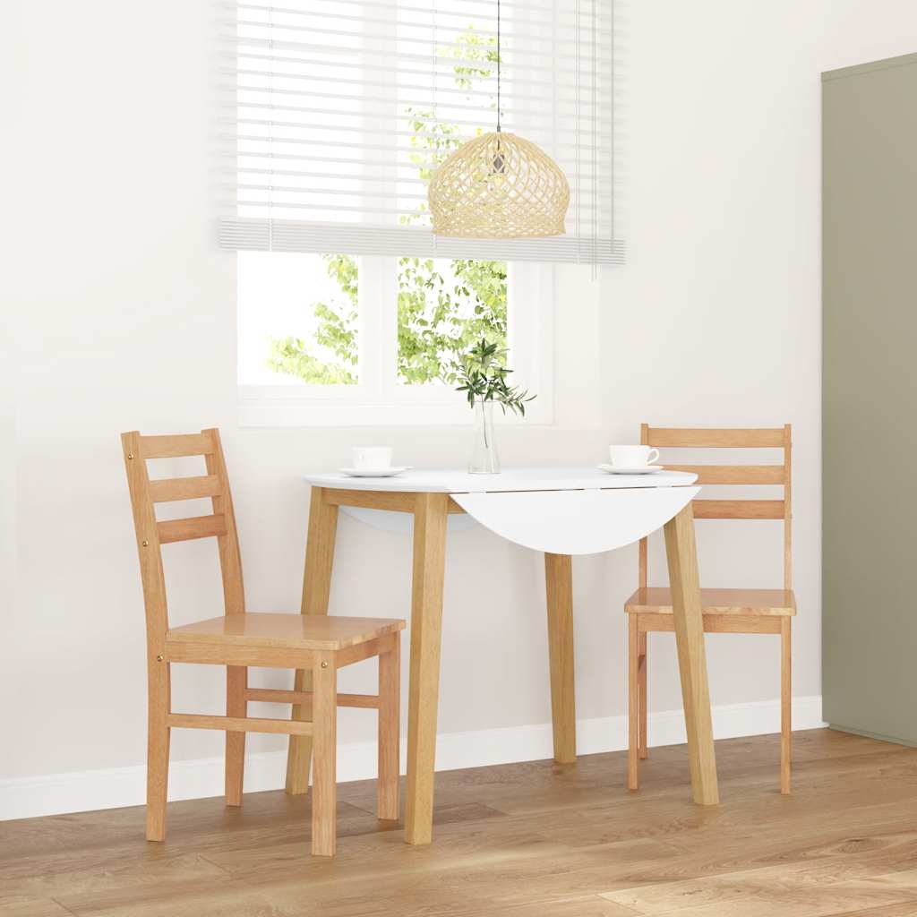 Jedálenské Stoličky S Vankúšmi 2 Ks Hnedá Guma Masívneho Dreva