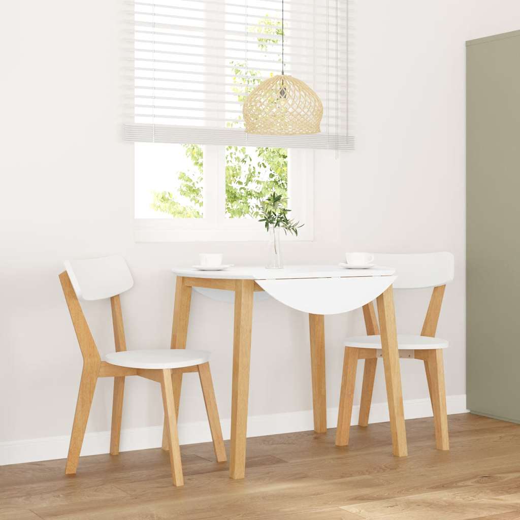 Jedálenské Stoličky 2 Ks Masívna Drevená Guma