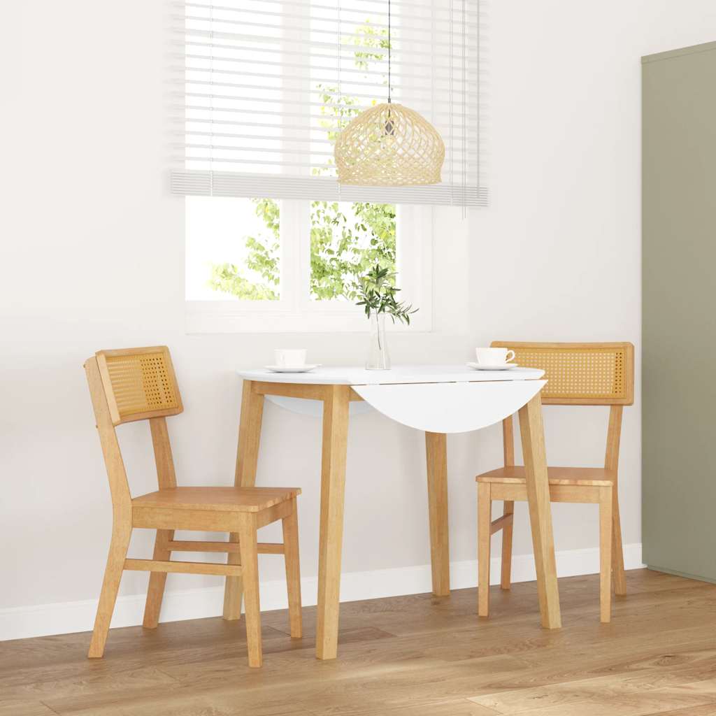 Jedálenské Stoličky S Vankúšmi 2 Ks Hnedá Guma Masívneho Dreva