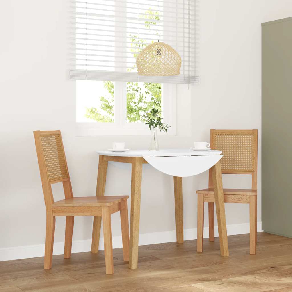 Jedálenské Stoličky S Vankúšmi 2 Ks Guma Z Masívneho Dreva