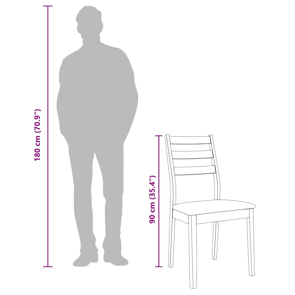 Jedálenské Stoličky S Vankúšmi 2 Ks Hnedá Guma Masívneho Dreva