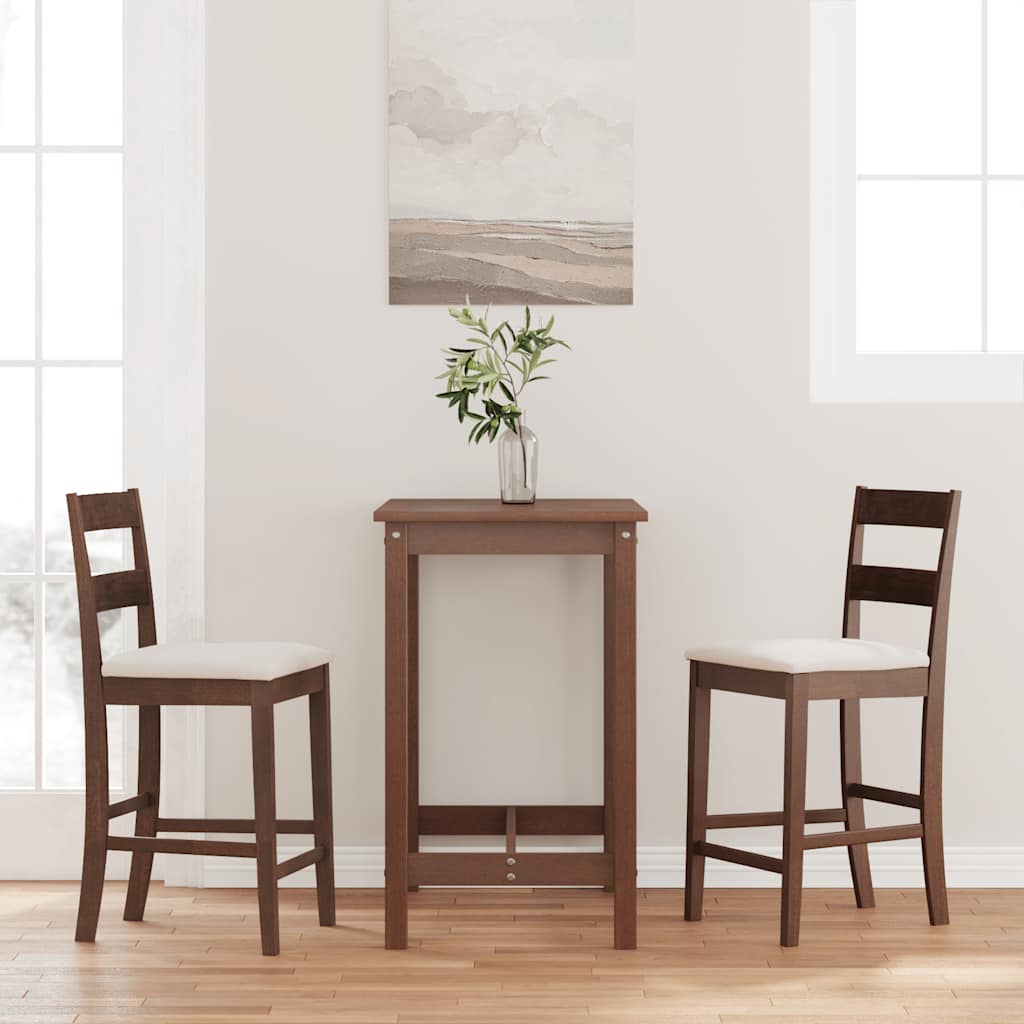 Barové Stoličky S Vankúšmi 2 Ks Biela Masívna Drevená Guma